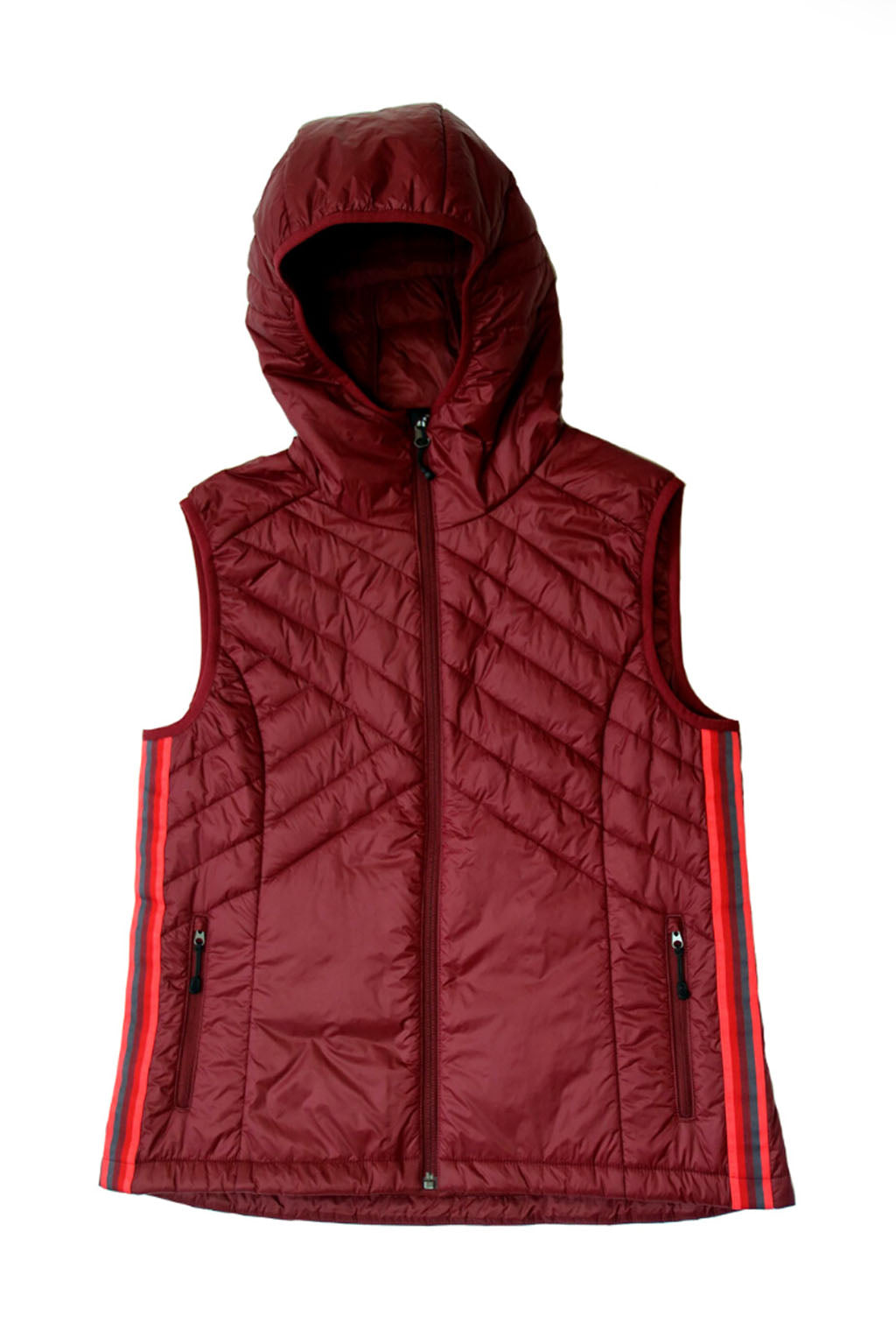Powerstripe Eco-Friendly Down Hooded Vest